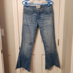 Current elliott the low bell island hopper with released hem jeans size …